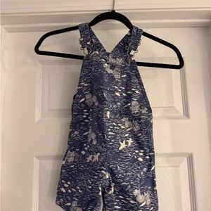 Carter's Blue Overalls with White Print